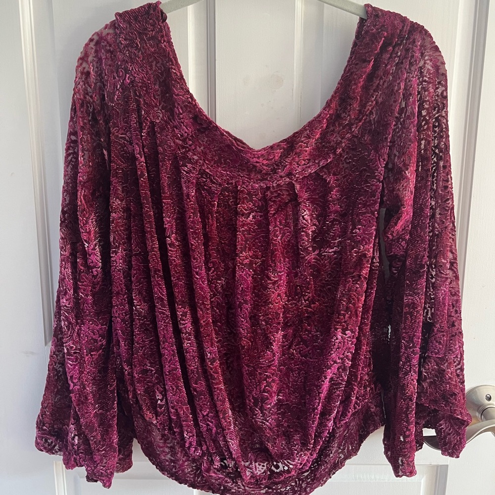 Free People Patterned Blouse